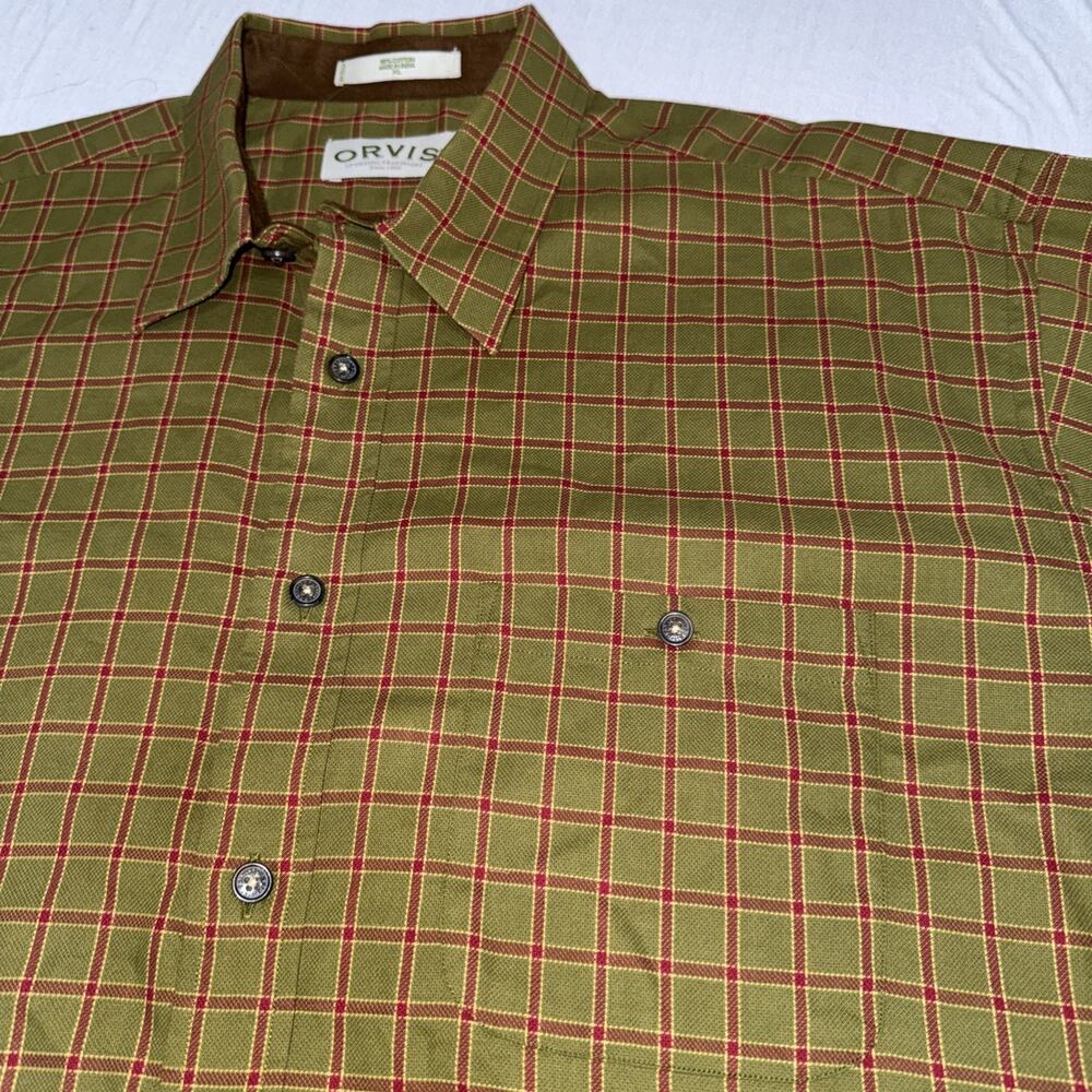 Orvis Button Down LS Shirt Men's XL Multicolor Plaid 100% Cotton (Lot Of 2) - Picture 9 of 12